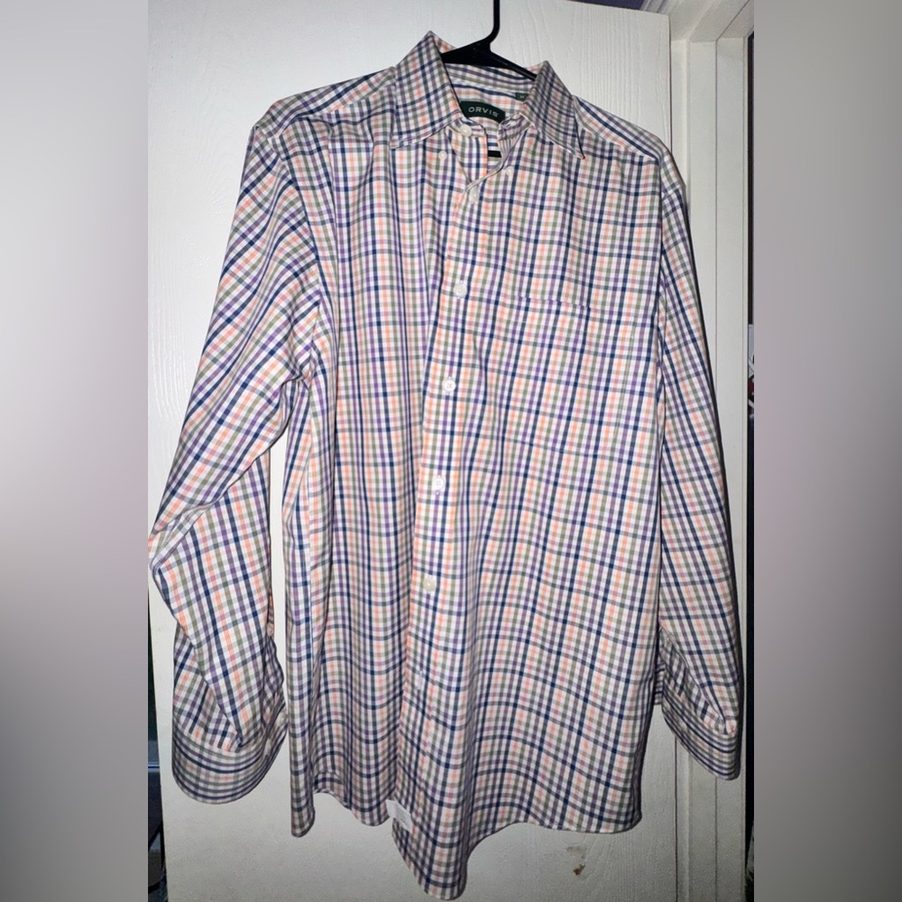 Orvis Multicolor Plaid Button-Down Shirt - Blue, Pink, Green